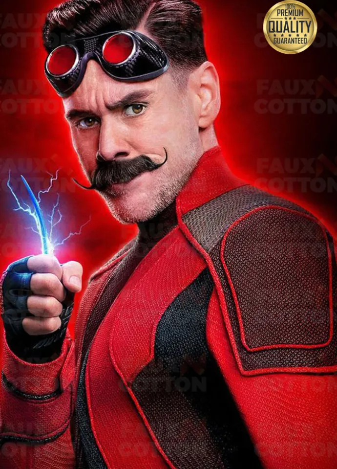 Sonic The Hedgehog Jim Carrey Red Costume