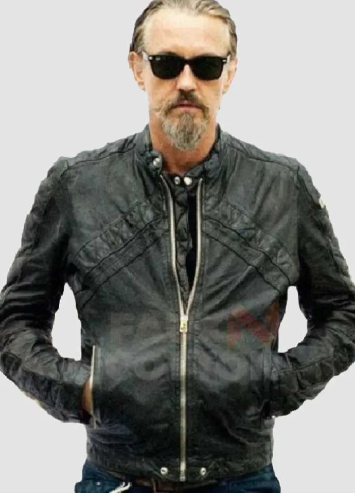 Sons of Anarchy Tommy Flanagan Black Leather Jacket