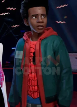 SPIDER MAN INTO THE SPIDER VERSE UNISEX GREEN COSTUME JACKET