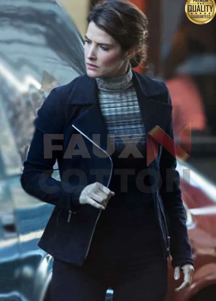 Spiderman Far From Home Maria Hill Black Leather Jacket