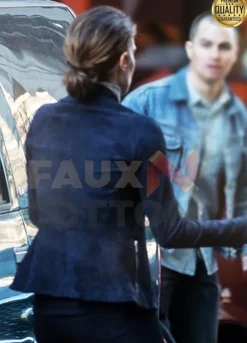 Spiderman Far From Home Maria Hill Black Leather Jacket
