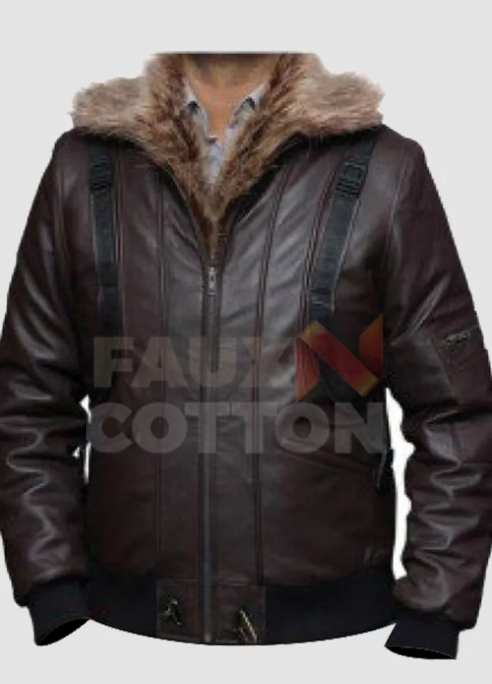 Spiderman Home Coming Vulture ( Michael Keaton ) Leather Jacket