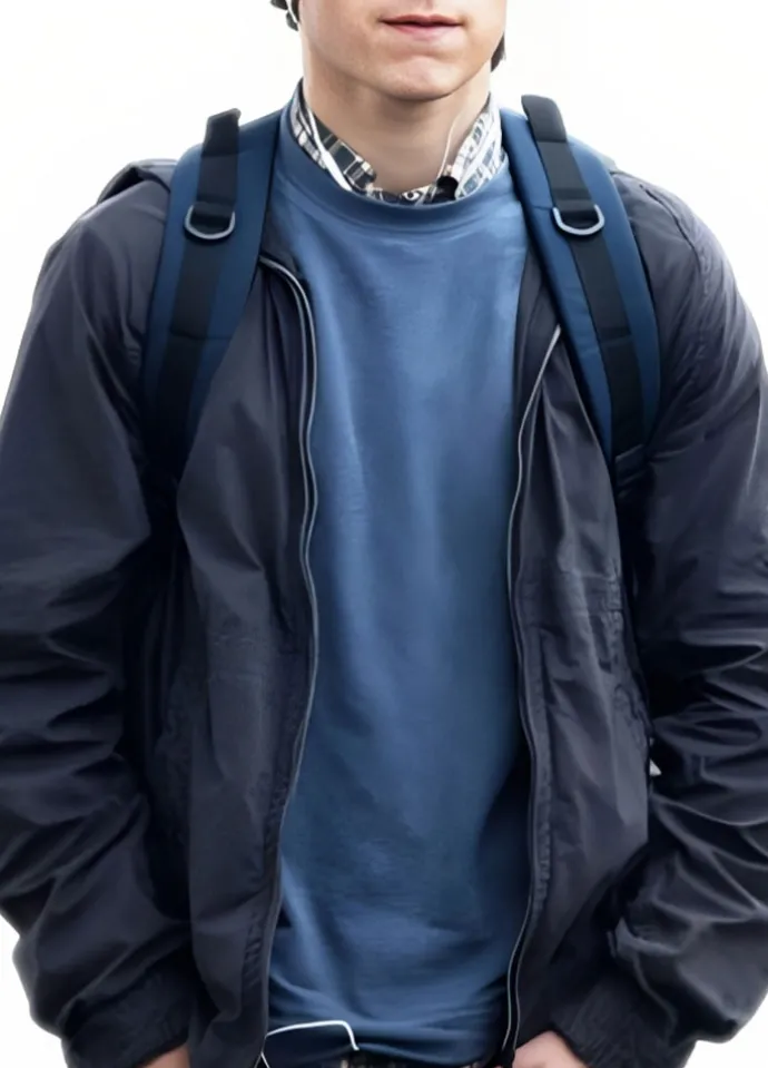 Spider-Man Homecoming Peter Parker (Tom Holland) Grey Jacket