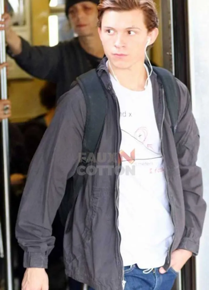 Spider-Man Homecoming Peter Parker (Tom Holland) Grey Jacket