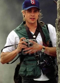 Spy Game Brad Pitt Green Cotton Vest
