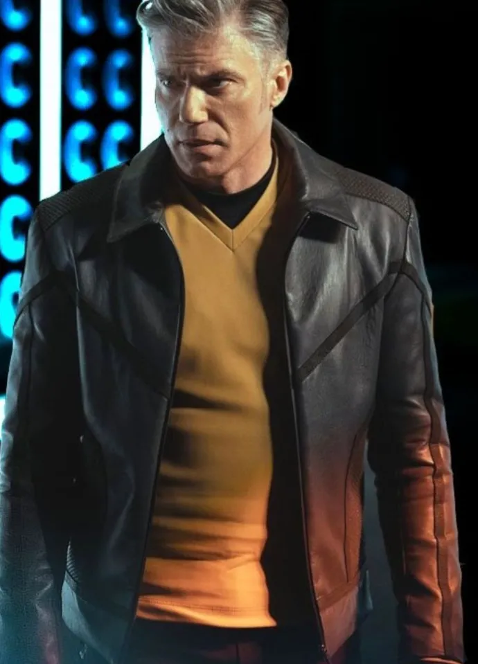 Star Trek: Strange New Worlds Anson Mount Leather Jacket