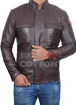 Star Wars The Last Jedi Oscar Isaac Leather Jacket