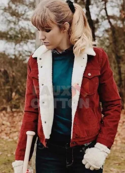 Stranger Things Natalia Dyer Red Jacket
