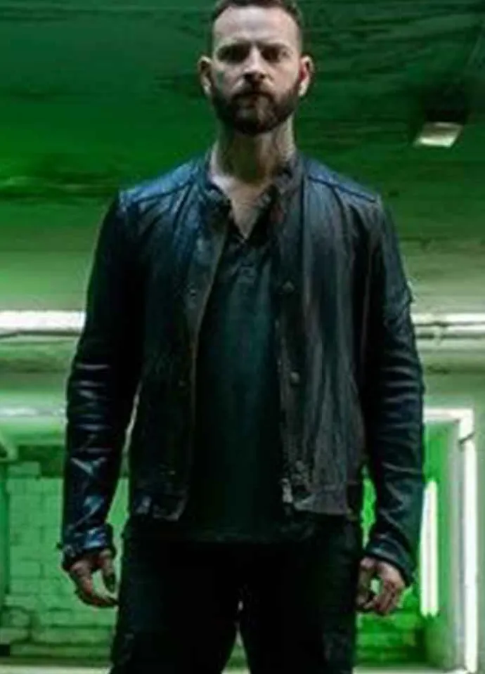 SUBURRA S03 (AURELIANO ADAMI) ALESSANDRO BORGHI LEATHER JACKET