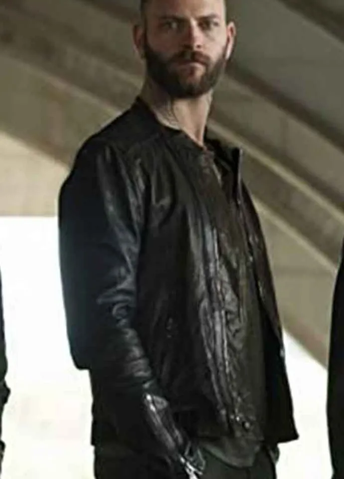 SUBURRA S03 (AURELIANO ADAMI) ALESSANDRO BORGHI LEATHER JACKET