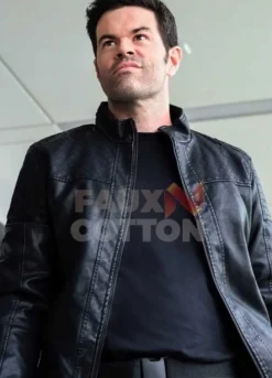 Super girl Robert Baker Black Leather Jacket