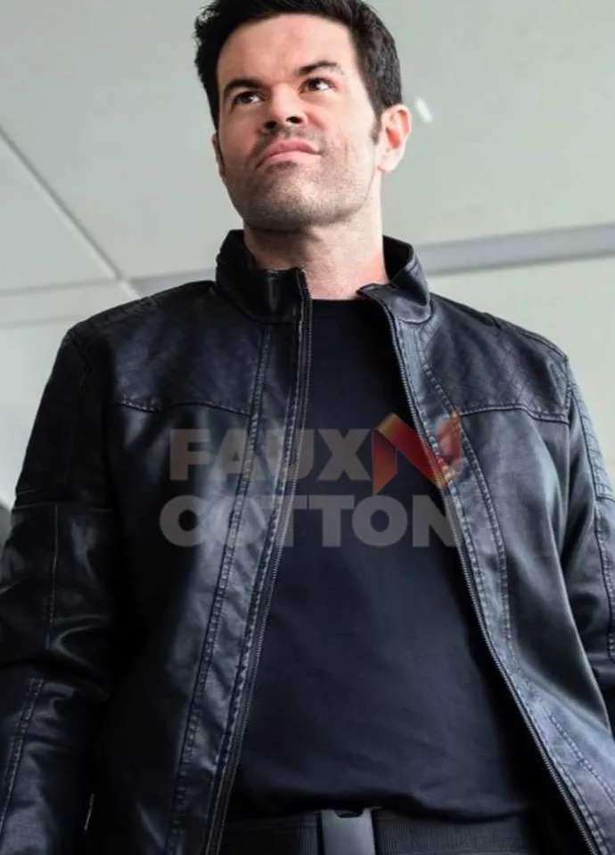 Super girl Robert Baker Black Leather Jacket