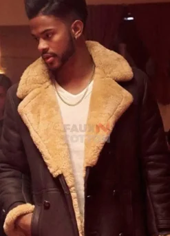 SUPERFLY (YOUNGBLOOD PRIEST) TREVOR JACKSON BROWN LEATHER COAT
