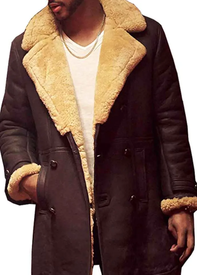 SUPERFLY (YOUNGBLOOD PRIEST) TREVOR JACKSON BROWN LEATHER COAT