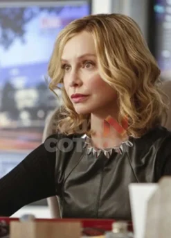 Supergirl Calista Flockhart Black Leather Jacket