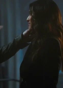 Superman and Lois S04 Amanda McCoy (Yvonne Chapman) Black Wool Coat