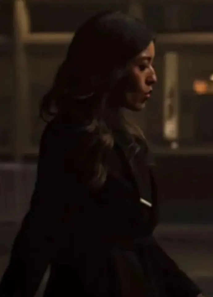 Superman and Lois S04 Amanda McCoy (Yvonne Chapman) Black Wool Coat
