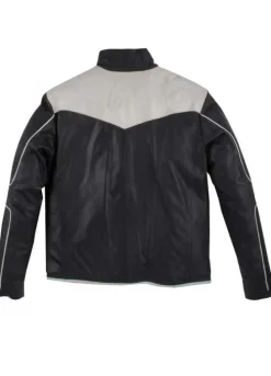 SUPERMAN BEYOND LEATHER BLACK AND WHITE  JACKET