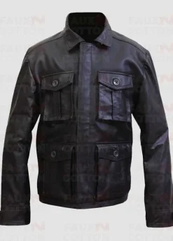 Supernatural Jensen Ackles Season 7 Brown Leather Jacket