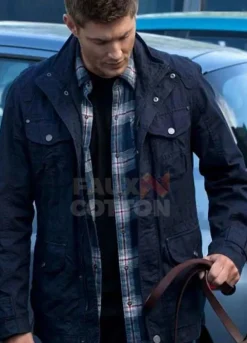 Supernatural Jensen Ackles Blue Cotton Jacket