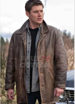 Supernatural Jensen Ackles Distressed Leather Jacket