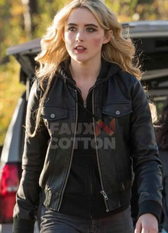 Supernatural Kathryn Newton Bomber Leather Jacket