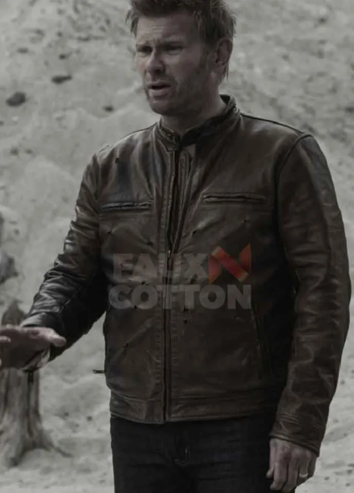 Supernatural Mark Pellegrino Brown Leather Jacket