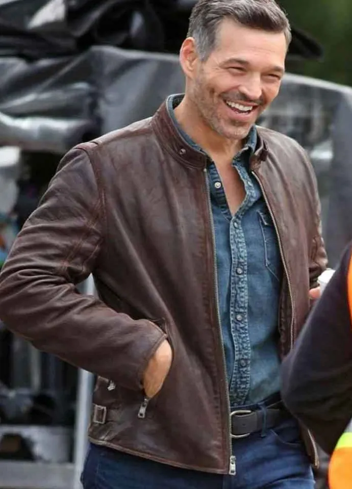 Take Two Eddie Cibrian (Eddie Valetik) Brown Leather Jacket