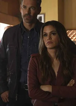 Take Two Sam Swift ( Rachel Bilson ) Suede Leather Jacket