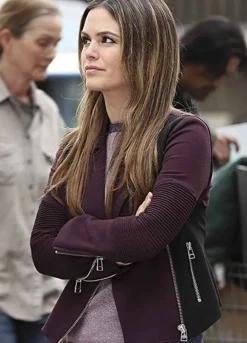Take Two (Sam Swift) Rachel Bilson Purple Fleece Jacket