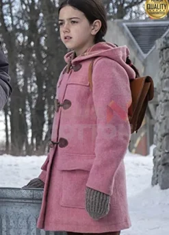 Tales From The Loop Young Girl Pink Wool Coat
