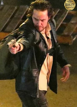 Taylor Kitsch 21 Bridges Ray Black Leather Jacket