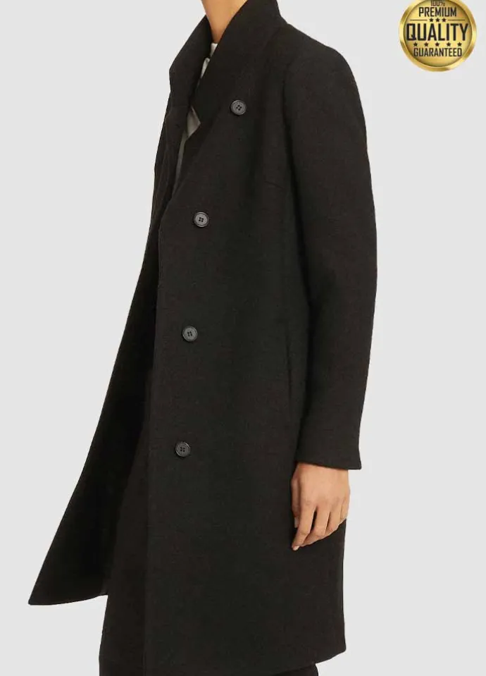 Tea Leoni Tower Heist Black Trench Coat