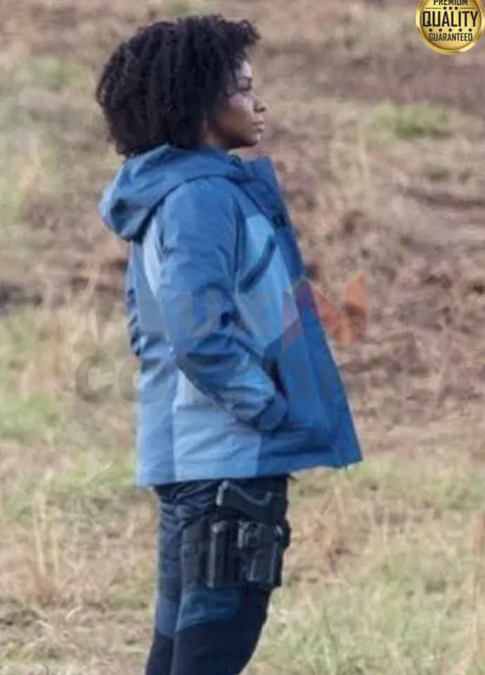 Teyonah Parris WandaVision Blue Cotton Jacket