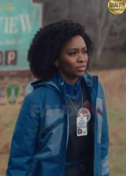 Teyonah Parris WandaVision Blue Cotton Jacket
