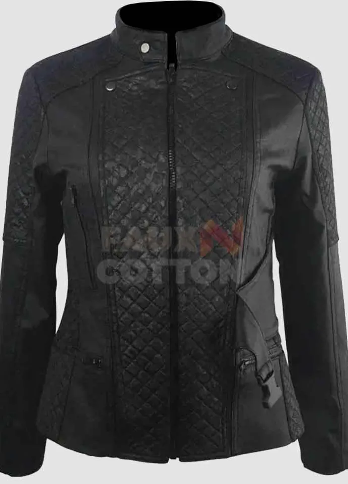 The 100 Eliza Taylor Black Leather Jacket