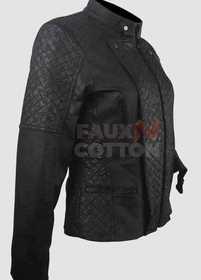 The 100 Eliza Taylor Black Leather Jacket
