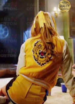 THE BABYSITTER KILLER QUEEN BELLA THORNE YELLOW BOMBER JACKET