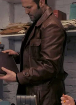 THE BANK JOB (TERRY LEATHER) JASON STATHAM LEATHER JACKET