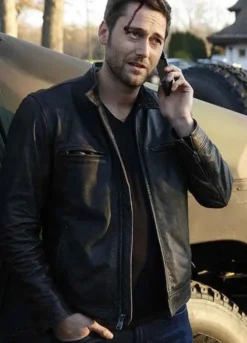 THE BLACKLIST RYAN EGGOLD LEATHER JACKET
