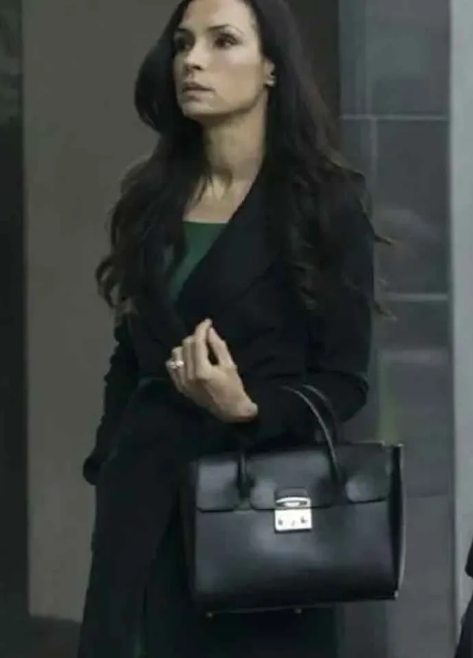 The Blacklist (Susan Hargrave) Famke Janssen Black Wool Coat