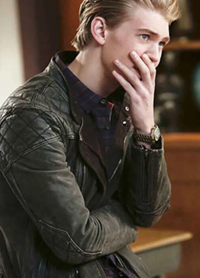 THE CARRIE DIARIES AUSTIN BUTLER BLACK JACKET