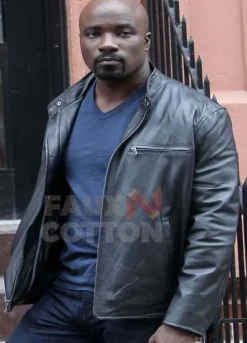 The Defenders Mike Colter Black Leather Jacket