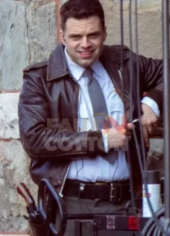 The Devil All the Time Sebastian Stan Leather Jacket