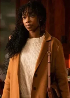 The Equalizer 2021 (Aliya Ekuban) Fedna Jacquet Brown Wool Coat