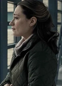 The Equalizer 2021 (Leslie Aldridge) Lianne Marie Dobbs Green Quilted Jacket