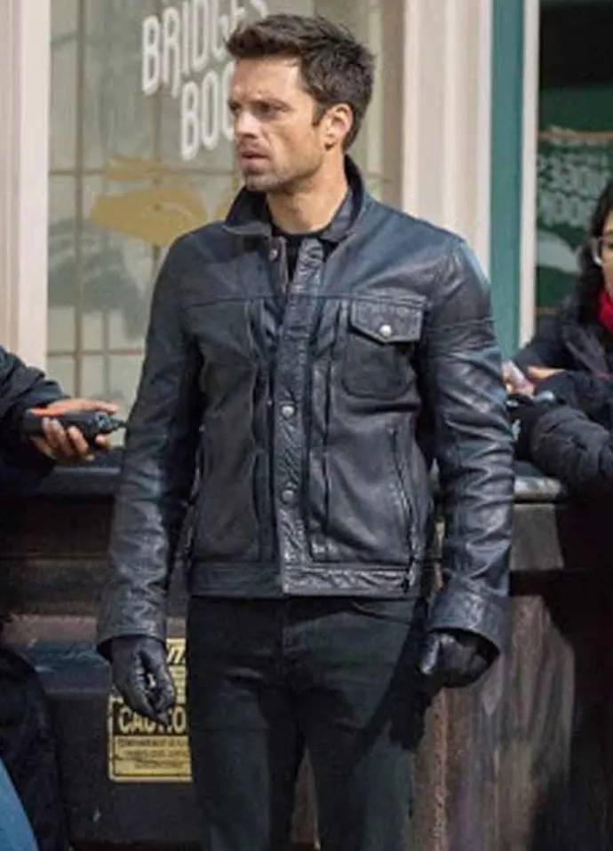 THE FALCON AND THE WINTER SOLDIER (BUCKY BARNES) SEBASTIAN STAN BLACK JACKET