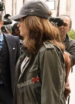 The Fix (Maya Travis) Robin Tunney Green Cotton Jacket