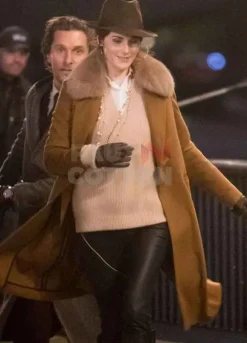 The Gentlemen Michelle Dockery (Rosalind Pearson) Brown Coat