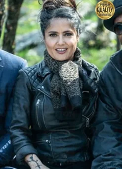 The Hitmans Wifes Bodyguard Salma Hayek Leather Jacket